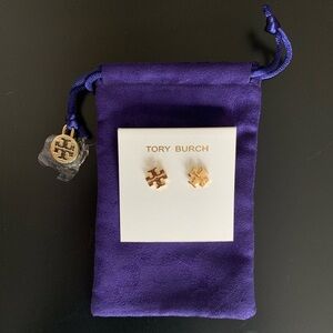 Tory Burch Circle Logo Stud Earrings - NWT (from Nordstrom)!